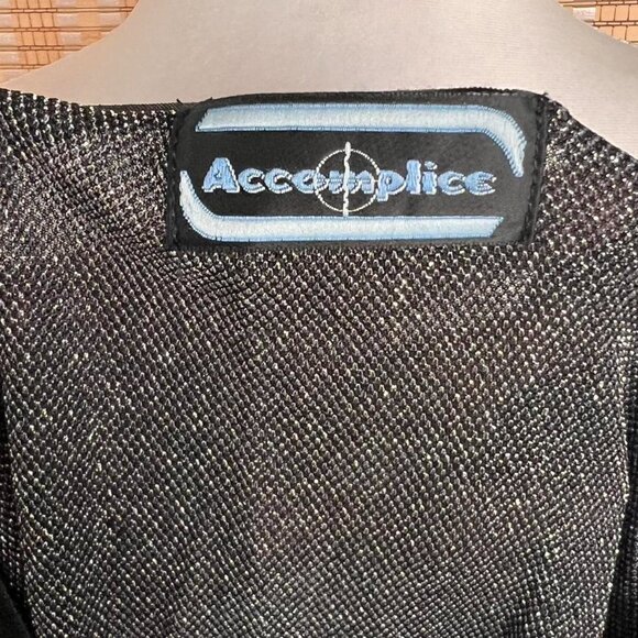 Vintage Accomplice Y2K black and silver babydoll long sleeve - Picture 4 of 4